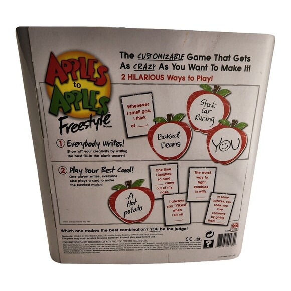 Apples to Apples Freestyle Game Hilarious Word Play Family Game Ages 12+ - Picture 2 of 3